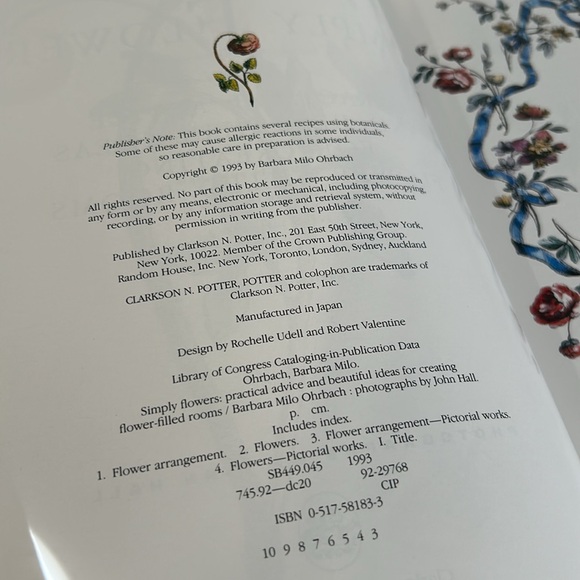 Vintage Simply Flowers Hardcover Floral Design Book Practical & Beautiful Ideas - Picture 6 of 16